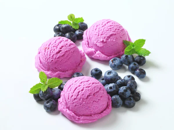 Borůvkový zmrzlinový — Stock fotografie