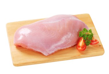 Raw skinless turkey breast clipart