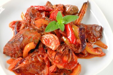 tavuk karaciğer stir fry