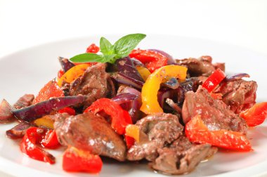 tavuk karaciğer stir fry