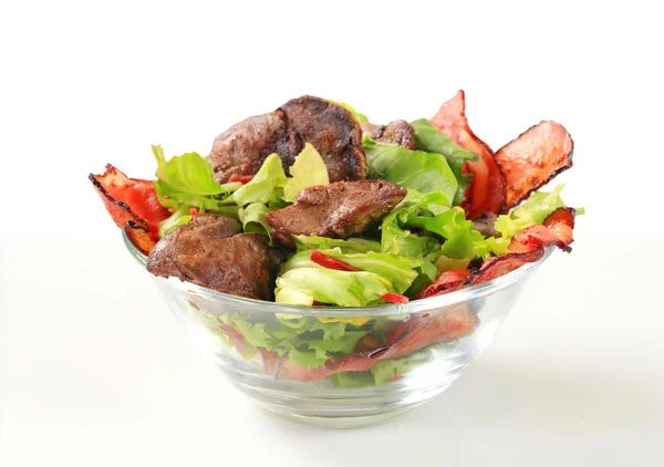 Salade van kip lever — Stockfoto