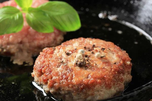 Pan fried patties — Stock Photo, Image