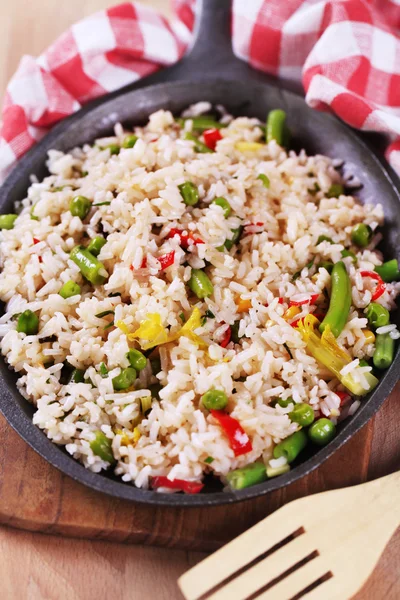 Gemüse gebratener Reis — Stockfoto