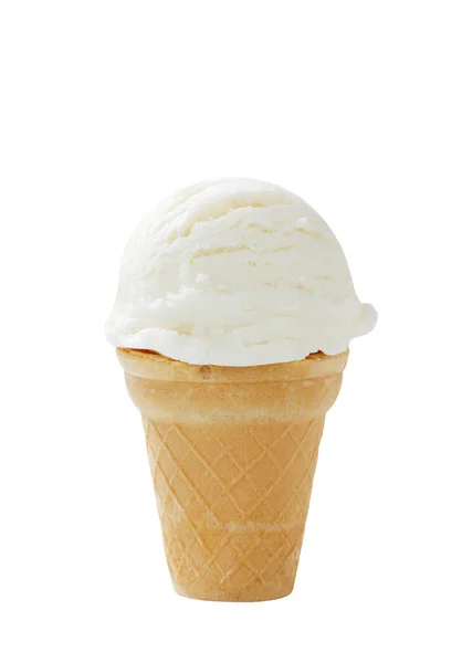 Cono de helado blanco —  Fotos de Stock