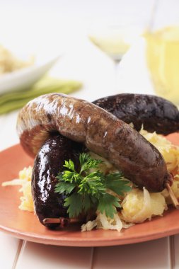 bloed worst en white pudding