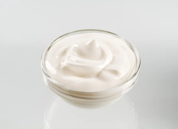 Bowl of cream — Stock Photo, Image