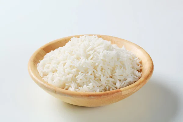 Kokt hvit ris – stockfoto
