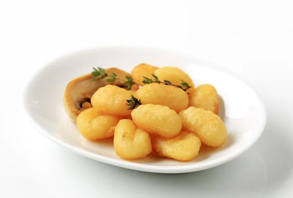 Kızarmış gnocchi — Stok fotoğraf