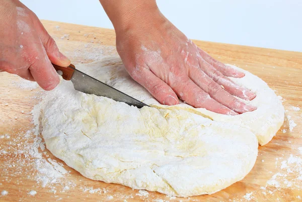 Как сделать тесто — стоковое фото