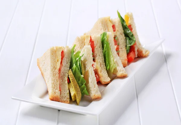 Sanduíches de legumes — Fotografia de Stock