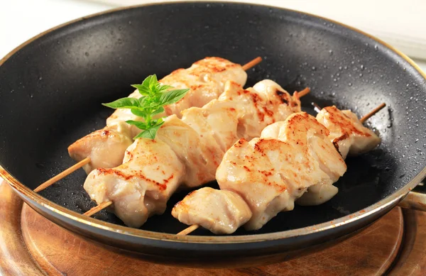 Chicken skewers — Stock Photo, Image