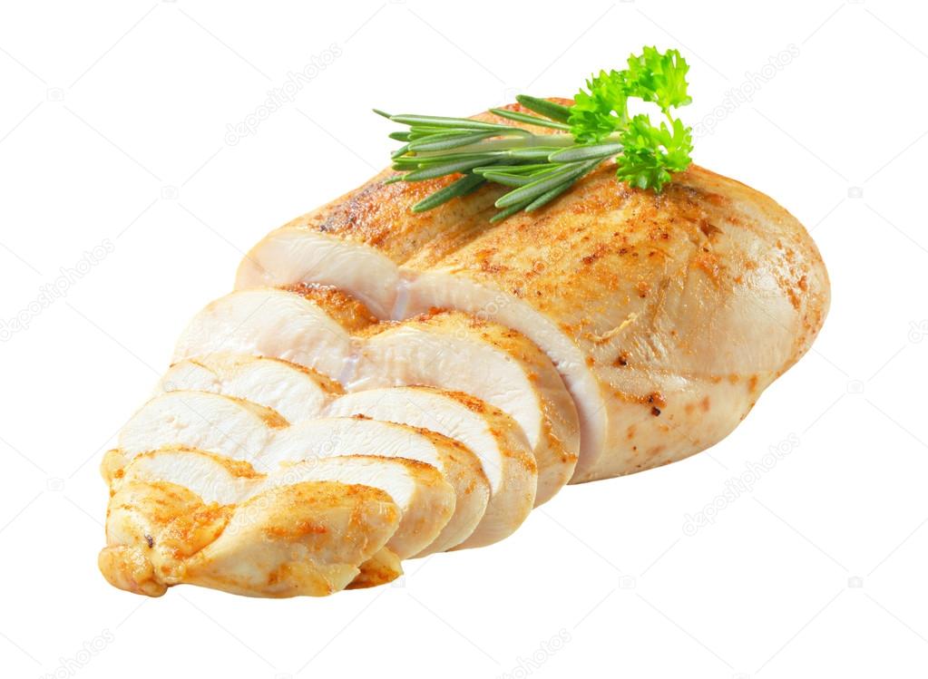 Chicken breast with garlic rub