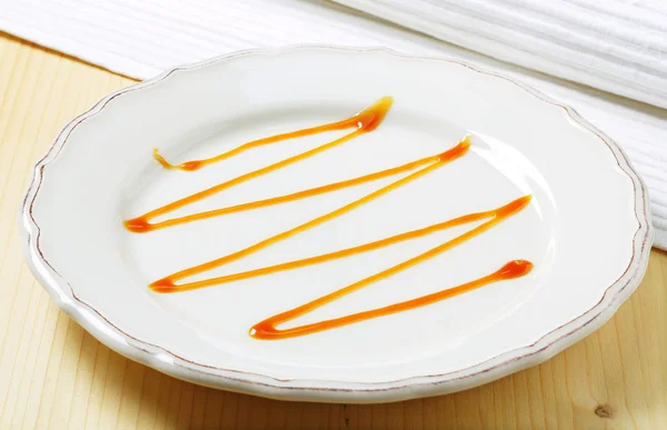 Caramel drizzle — Stock Photo, Image