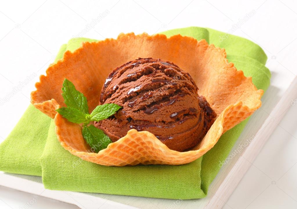 Ice cream in wafer bowl Stock Photo by ©ajafoto 25448593
