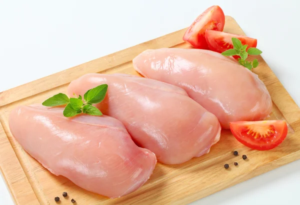Raw chicken breast fillets — Stock Photo, Image