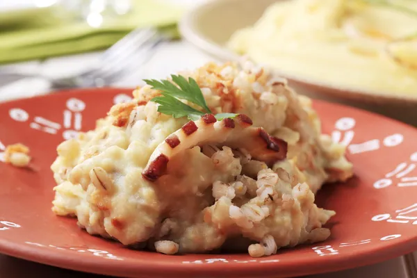 stock image Mashed potato with peeled barley