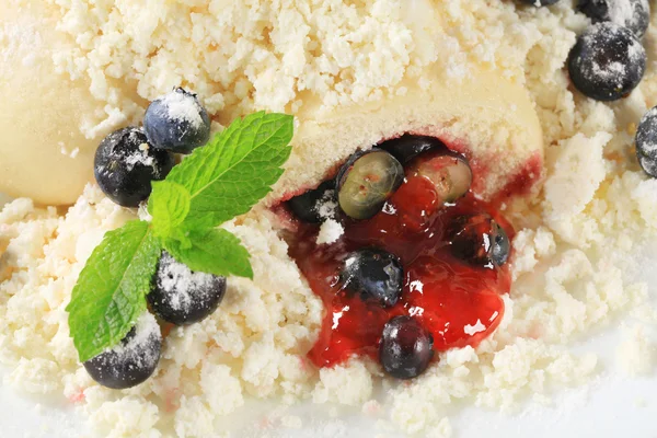 Fruit dumplings — Stock Photo, Image