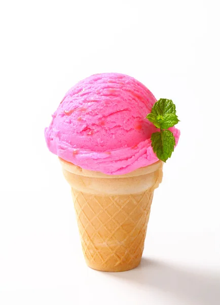 Fruit ice cream cone — Stock Photo, Image