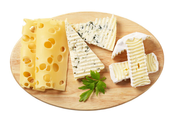 Variety of cheeses