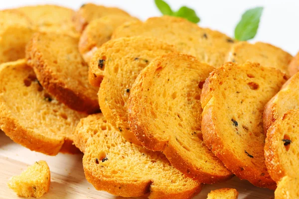 Mini Mediterranean Toasts — Stock Photo, Image