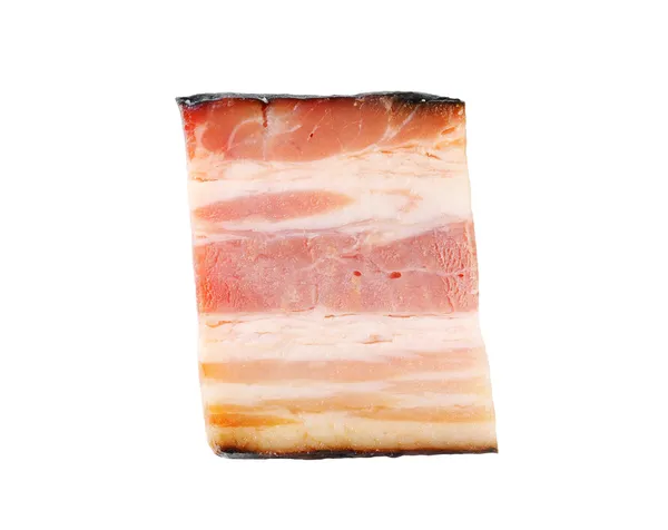 Fetta di pancetta affumicata — Foto Stock