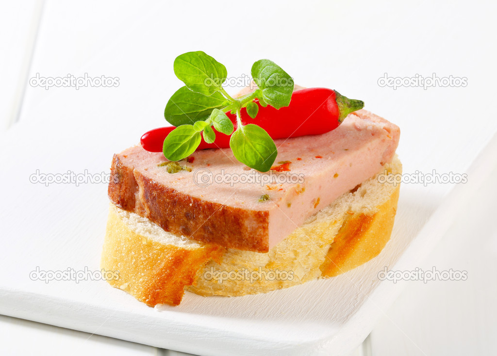 Leberkase sandwich — Stock Photo © ajafoto #27464649