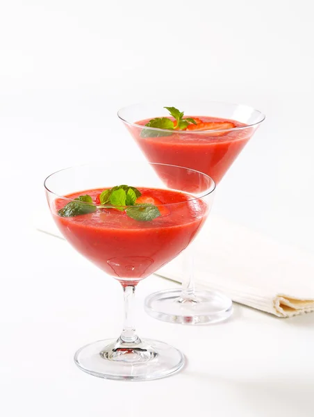 Strawberry cocktails — Stock Photo, Image