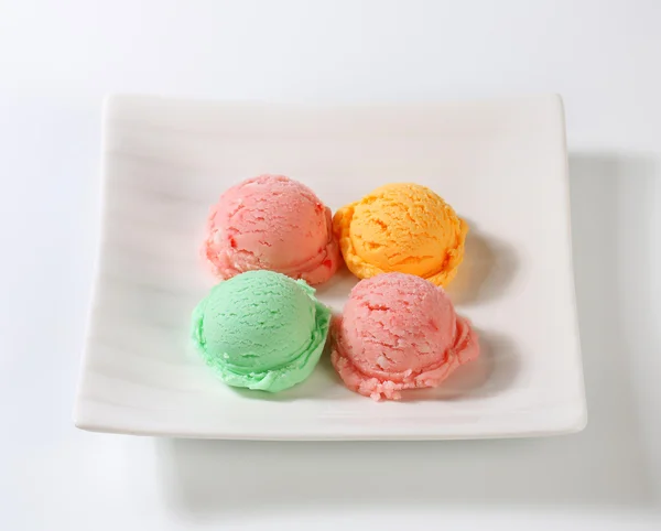 Palette gelato sul piatto — Foto Stock