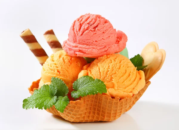 Eisdessert — Stockfoto