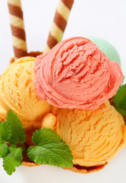 아이스크림 디저트 — 스톡 사진