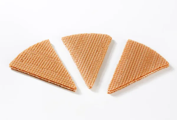 Fan wafer biscuits — Stock Photo, Image