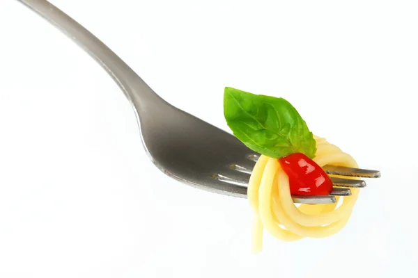 Espaguetis con ketchup —  Fotos de Stock