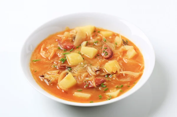 Cabbage soup — Stock Photo, Image