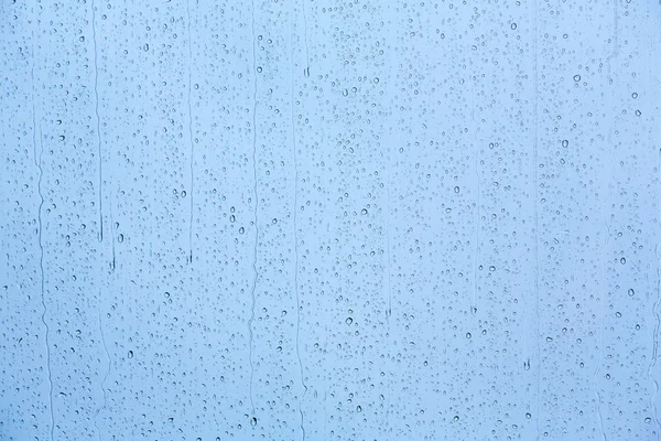 Rain drop on window glass — Stock Photo, Image