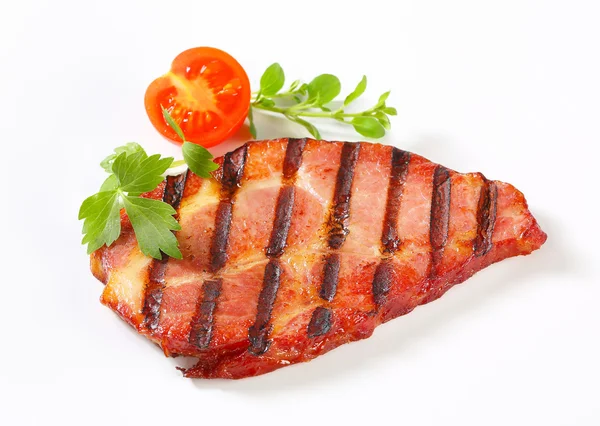 Grilled pork neck steak — Stock Photo, Image