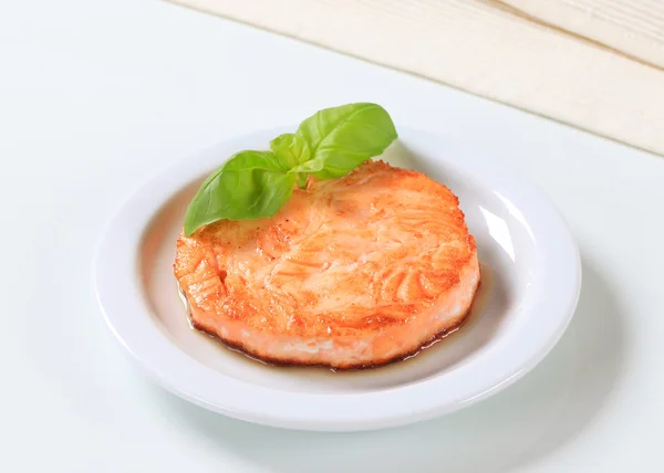 Pan-fried fish patty — Stock Photo, Image