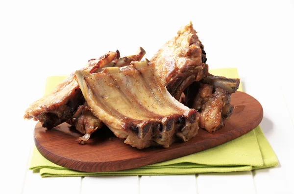 Côtes de porc rôties au four — Photo