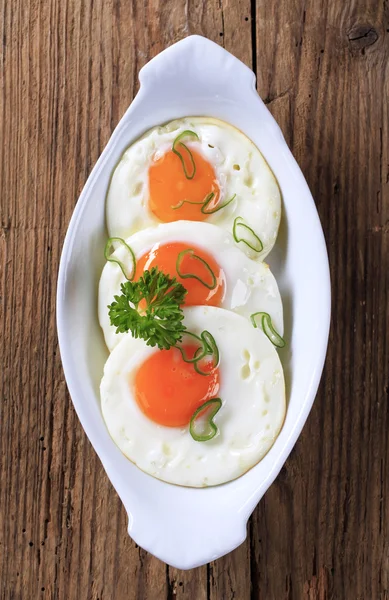 Fried eggs — Stock Photo, Image