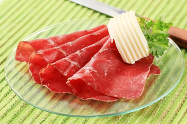 М'ясо в'ялене — стокове фото