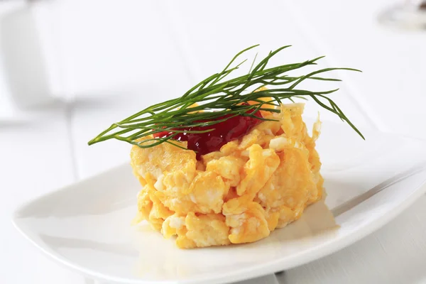 Scrambled eggs — Stock Photo, Image