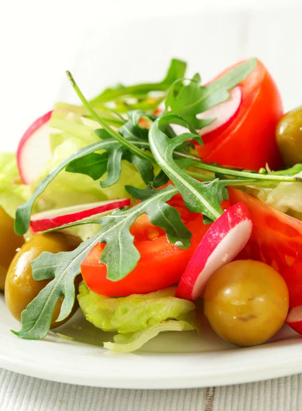 Frischer Gemüsesalat — Stockfoto