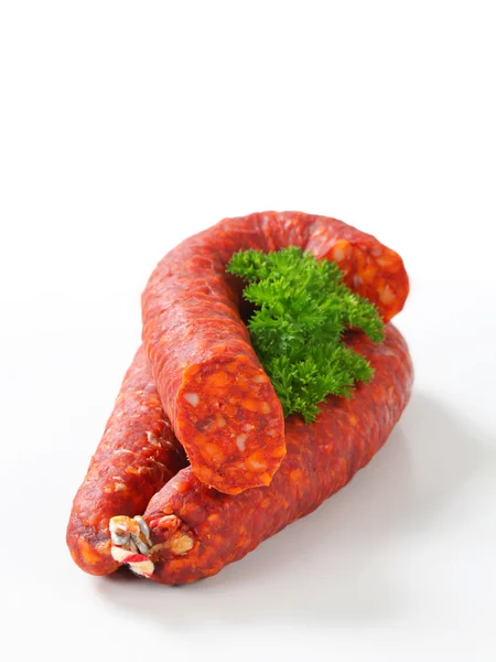 Spicy sausage — Stock Photo, Image