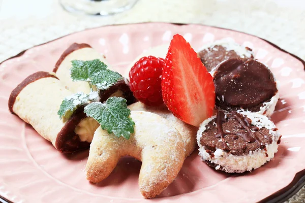 Mini-Dessertkekse — Stockfoto
