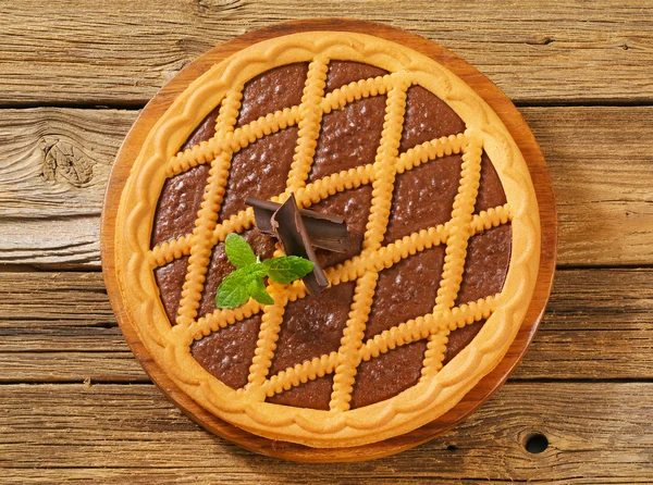 Czekolada crostata — Zdjęcie stockowe