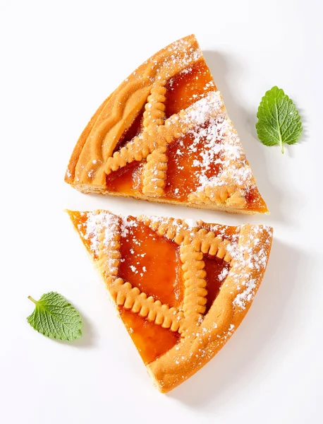 Lattice topped tart caise — Fotografie, imagine de stoc