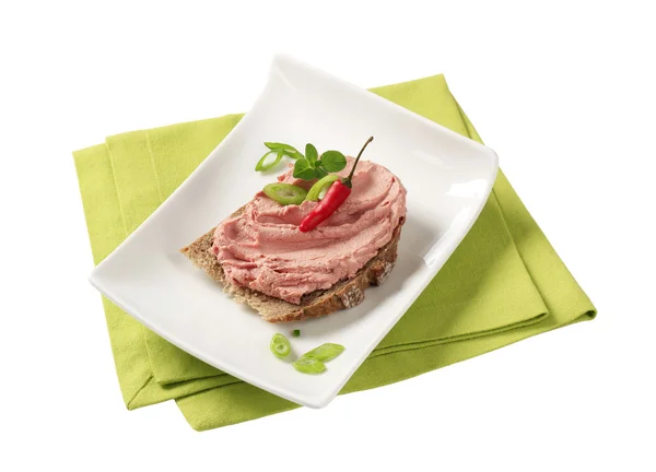 Bread and pate — Stock Photo, Image