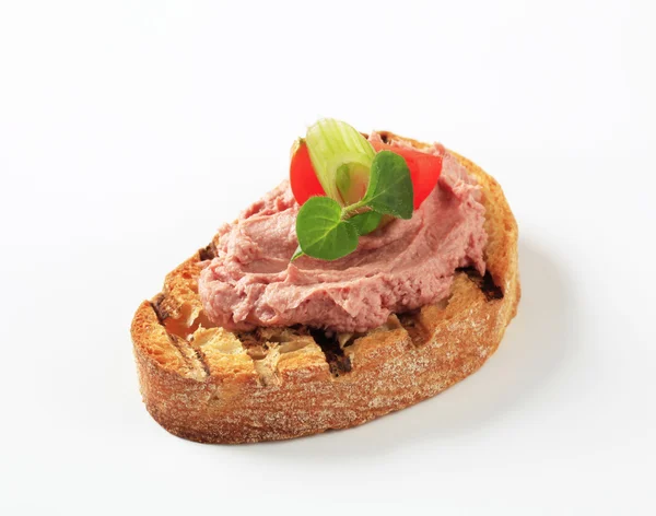 Geroosterd brood en pate — Stockfoto