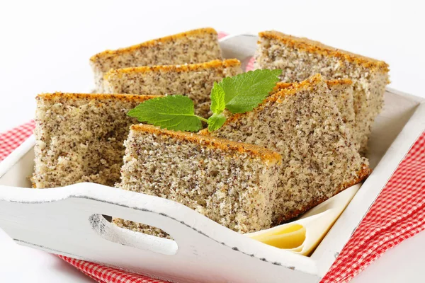 Poppy Seed Cake — Stock Photo, Image