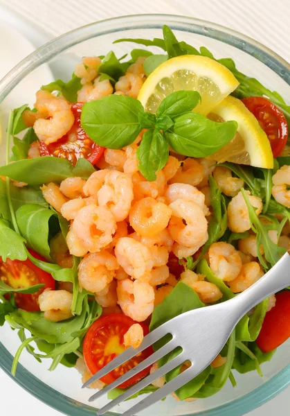 Shrimp salad — Stock Photo, Image