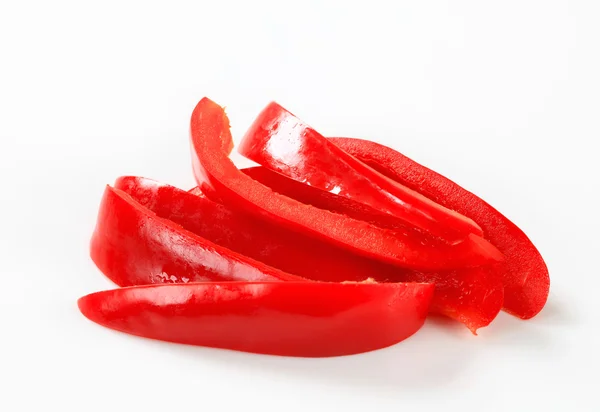 Szeletelt piros kaliforniai paprika — Stock Fotó